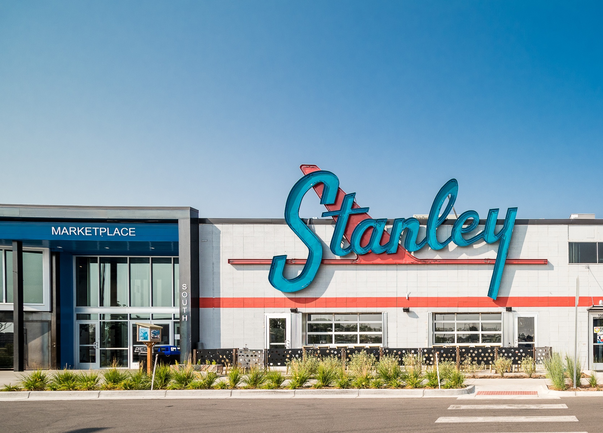 West Aurora & Stanley Marketplace — real photograph
