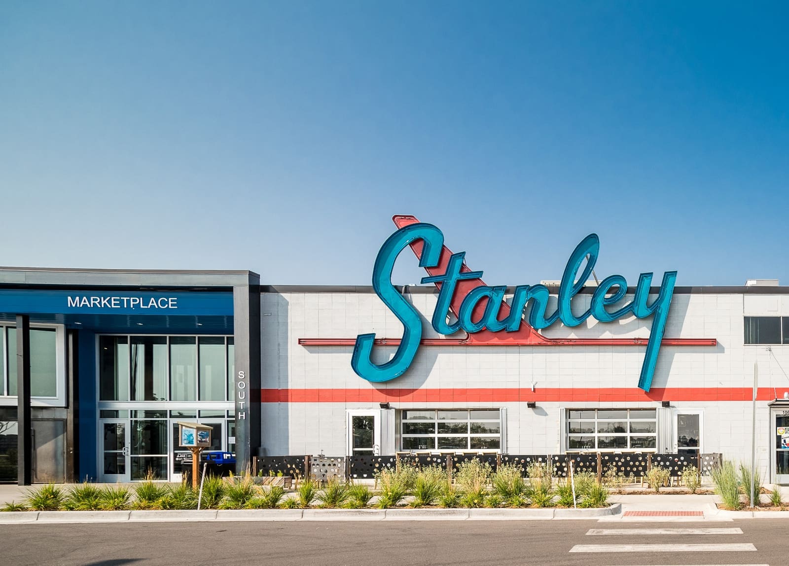 West Aurora & Stanley Marketplace — real photograph
